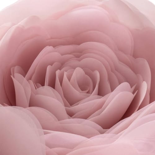 JWH Stereo Flower Throw Pillow Covers Aesthetic Decorative Floral Accent Pillow Cases Round Cushion Handmade Pillowcase for Bedroom Bed Couch Chair Car 12 Inch Dusty Pink - color: Rose Gold, size: 12" x 12" (Pack of 1)