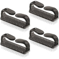 Larbois Handle Grip Nail Brush, Hand Fingernail Brush Cleaner Scrubbing Kit Pedicure for Toes and Nails Men Women (4 Pack) - color: Color-5