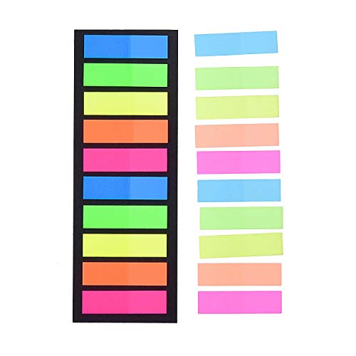 Morepack 2000 Pieces Sticky Tabs, Colored Sticky Note Index Tabs - style: Rectangular