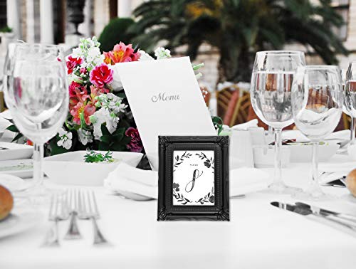 MCS Wedding Photo Frame/Placecard Holder, Black, 24-Pack - color: Black