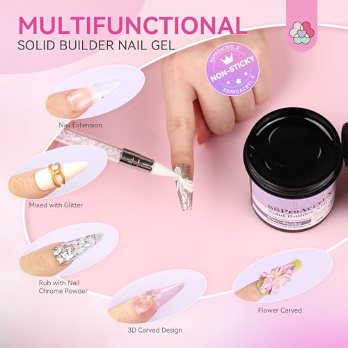 SAVILAND 100g Solid Builder Nail Gel Non Sticky Sculpting Gel for Nails Art - size: 1pcs-100g