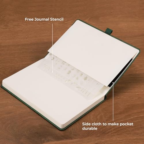 AHGXG Dotted Journal Notebook, 192 Pages, A5 Medium Size (5.7'' x 8.3'') - color: Black