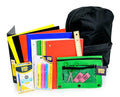 School Supply Boxes | 17" (Black or Clear) Backpack Bundle for (Elementary, Intermediate, or High School) - color: Black, style: High School