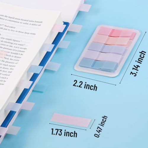 Golcellia Sticky Tabs, Pastel Book Tabs for Notebooks, 300 Pcs - color: Pastel Pink, Lavender, Purple and Blue