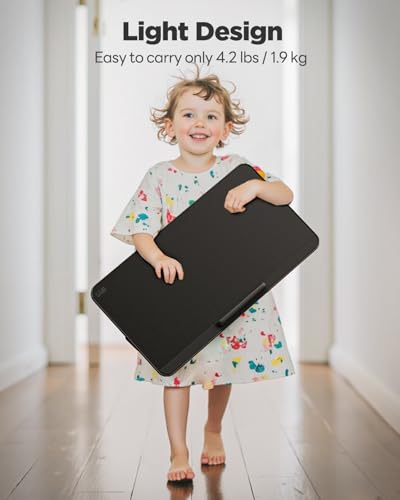 SAIJI Book Stand for Reading Hands Free with Page Paper Clips in Bed Laptop Desk Table