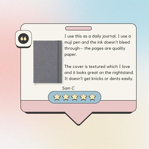 Portage Blank Hardcover Aesthetic Notebook Writing Journal – Bleed-Proof Paper Notepad for Journaling, High GSM, A5 Notebook, Cream Pages - Slate, 6 x 8.5 Inches, 224 Pages - color: Slate, size: Blank Pages