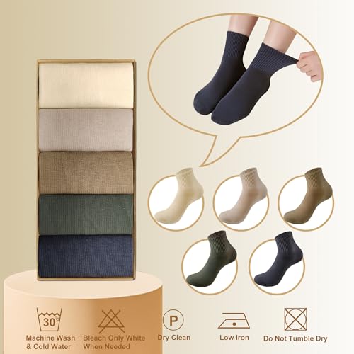 Women's Cotton Quarter Crew Socks - color: 03 Multicolor - 5 Pairs