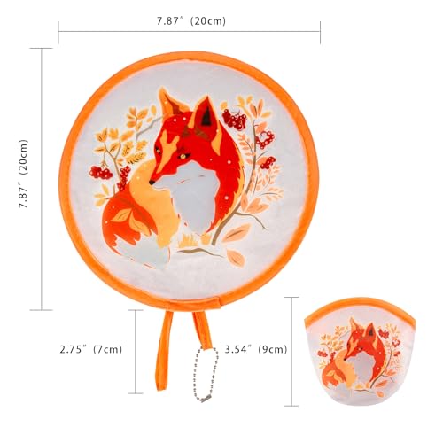 12Pcs Animal Round Foldable Hand Fan Japanese Foldable Fan Style Handheld Foldables Compact Cooling Fans,Round Folding Fan for Outdoor Games,Xmas Decoration,Festival,Party Favors,Travel,Events - color: Animal