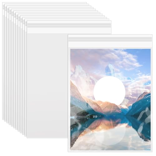 VOKOY 50 Pack 8.5 x 11 Inch Crystal Clear Sleeves Storage Bags, Letter Size Self Sealing Cellophane Bags Resealable Page Protectors Artwork Protectors Photocard Paper Pocket - size: 8.5 x 11 Inch, style: 50 Pack