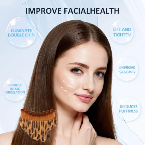 Lymphatic Contour Brush for Face, Face Sculpting Tool for Lymphatic Drainage-2 Pack