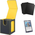 Venssu MTG Deck Box with Commander Display, Fits TCG Cards (Black&Yellow) - color: Black and Yellow