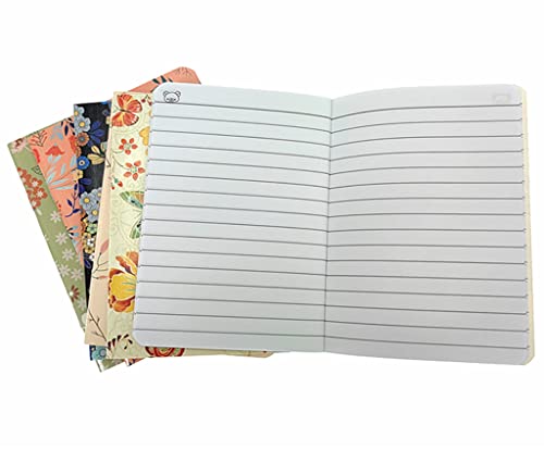 ALIMITOPIA 8pcs Mini Notebook Portable Pocket Notebook Journal Steno Memo MiniDaily NotePad,3.5X5 inches,24 sheets,College Ruled Pages(Flower Pattern)