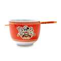 Disney Mickey Mouse Wild Wok Ceramic Dinnerware Set | Includes 20-Ounce Ramen Noodle Bowl and Wooden Chopsticks - color: Mickey Mouse Wild Wok