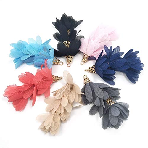 20Pcs Suede Handmade Mini Tassels, Colorful, Assorted Colors - Earring Tassels - color: 27