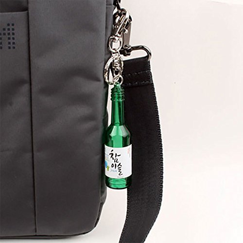 DZCLOVEJX Niamik Korean Soju Bottle Keychain Keyring