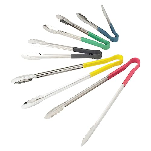Winco 16" Black Serving Tongs with Non-Slip Handle - size: 16-Inch