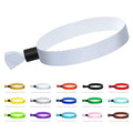 100 Pcs Cloth Wristbands, Disposable Wristbands for Events(White) - color: WHITE