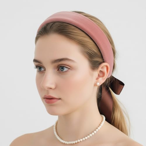 4pcs Padded Headband for Women,Chunky Velvet Headband for Women