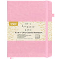 Classic Lined Journal Notebook 8.5x11" A4 Hardcover Leather - Pink Journal - color: Light Pink, size: A4 200 Pages