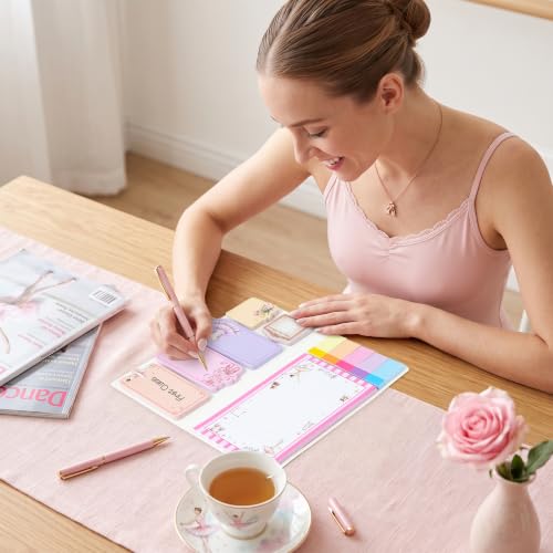 Xqumoi Ballet Dance Teacher Sticky Note Set for Office School Gift Supply - color: 1pack-dance Teacher