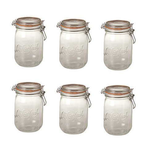 Le Parfait Super Jars (6 Pack, 750ml - 24oz) - color: 750ml (OLD)