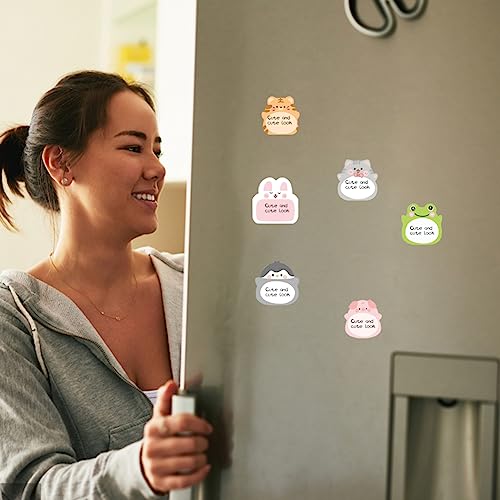 Cute Animal Sticky Notes 8 Packs, 160 Sheets Kawaii Fun Animal Sticky Notepad, Students Memo Pads Page Markers Flags, for Pet Lovers Home, School and Office Use Tab Supplies, 8 Styles
