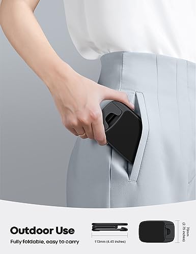Lamicall Cell Phone Stand for Desk, Height Angle Adjustable Phone Holder - color: 1-Black