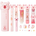 Capybara Stationery Set, Cute Pink School Supplies Gift for Students - style: pink