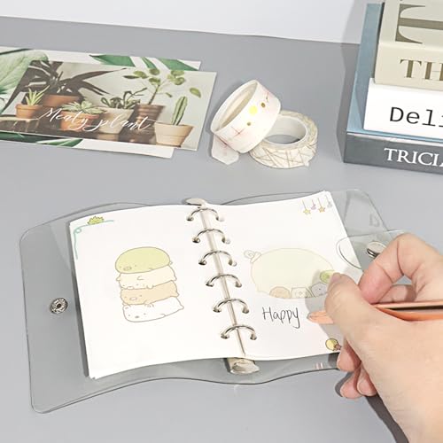 Clear A7 Budget Binder Pocket Planner Cover Shell Protector - color: Clear A7
