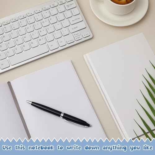 Henoyso 12 Pcs A5 Blank Notebook Journal Hardcover Sketchbook, 8.3 x 5.7 in - color: White, size: 8.3x5.7 Inch