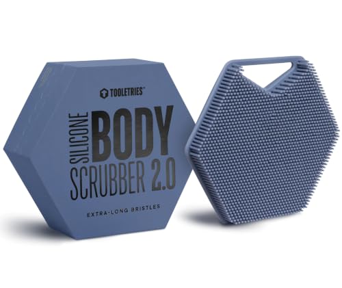 TOOLETRIES Silicone Body Scrubber 2.0, Loofah Alternative - Glacier - color: Glacier
