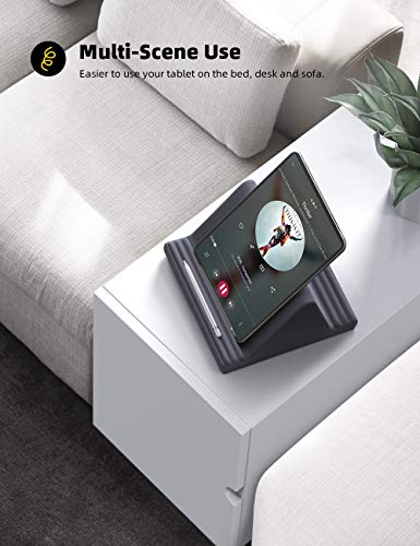 Lamicall Tablet Pillow Stand iPad Bed Soft Holder for Lap 6 Viewing Angles - color: Grey