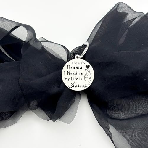 K-Drama Lover Gifts Korean Keychain for Christmas Graduation Birthday Funny Gift Ideas for Kdrama Lovers Fans Korean Group K-Pop Enthusiast K Pop Music South Korea Trip Jewelry Korean-Themed Keyring