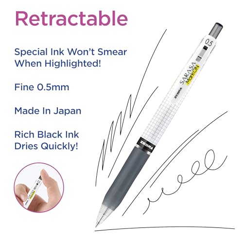 Zebra Pen Notetaking Set, MILDLINER, CLiCKART & SARASA, Assorted, 12-Pack - style: Journaling and Planning Set