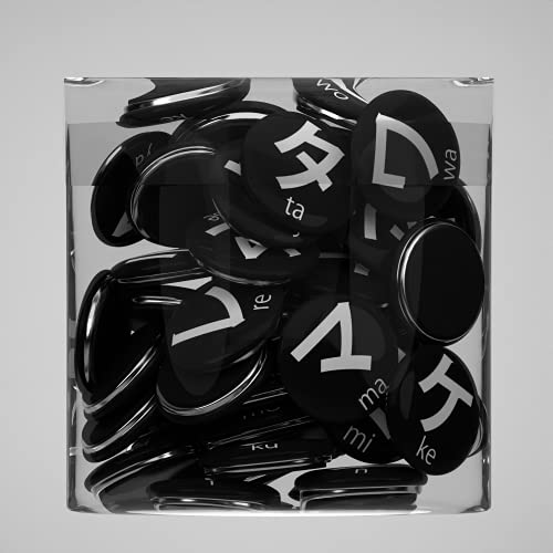 Hiragana & Katakana Magnet Sets for Japanese Learning (46 Magnets/Set) (Katakana Magnet Set) - style: Katakana Magnet Set