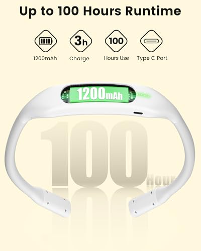 Glocusent Neck Book Light, Rechargeable Neck Lights for Crafts Reading - color: White