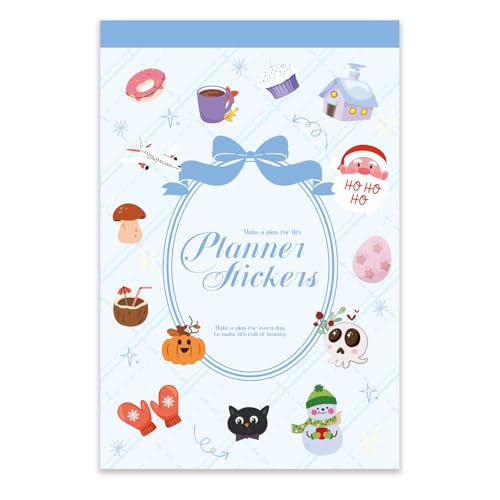 Bomichi 24 Sheets 898Pcs Planner Sticker Book - color: Planner Sticker Book