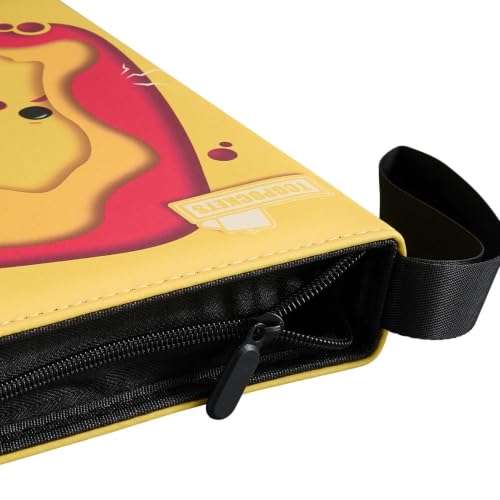 Card Binder 440 Pockets, 4-Pocket Trading Card Collection Album with 55 Sleeves Joyful Yellow - color: Joyful Yellow, size: 440 Pockets