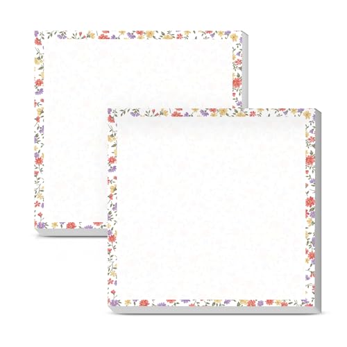 Sticky Notes 3x3 Inches, 2 Pads, Easy Post Cute Self-Stick Notes, Colorful Self Stick Notes Pads for Home Office Notebooks Accessories, Strong Adhesive Note Pad Wildflower Mix Pink - color: Wildflower Mix Pink