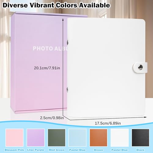 Ruibytree 320 Pocket Album for Instax Mini & Polaroid 2x3" Photo, ClayWhite - color: Clay White