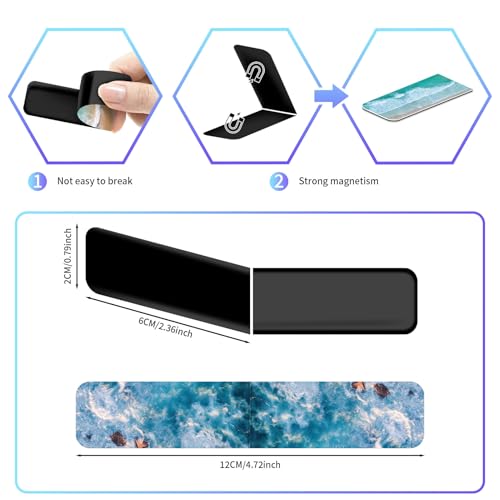 96 Pieces Magnetic Bookmarks Magnet Page Markers - Book Marks for Reading Women & Men with Storage Boxes - Cute Magnet Bookmark Clips for Reading Pleasure（Ocean） - size: 96, style: Ocean Style