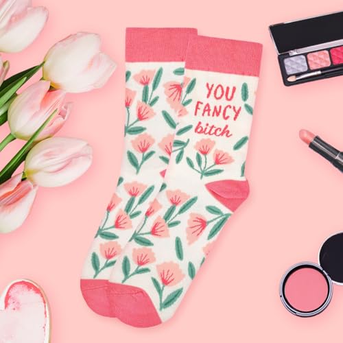 Funny Socks for Women and Teenage Girls, Cute Crazy Unique Novelty Gifts - color: H-flower-d02
