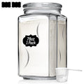 ComSaf Large Square Glass Pantry Jar with Lid 78 oz Wide Mouth - size: 78oz-1Pcs