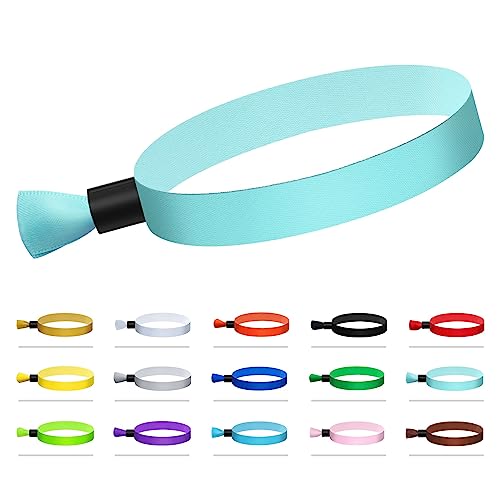 100 Pcs Cloth Wristbands, Disposable Wristbands for Events (Water Green) - color: WATERGREEN