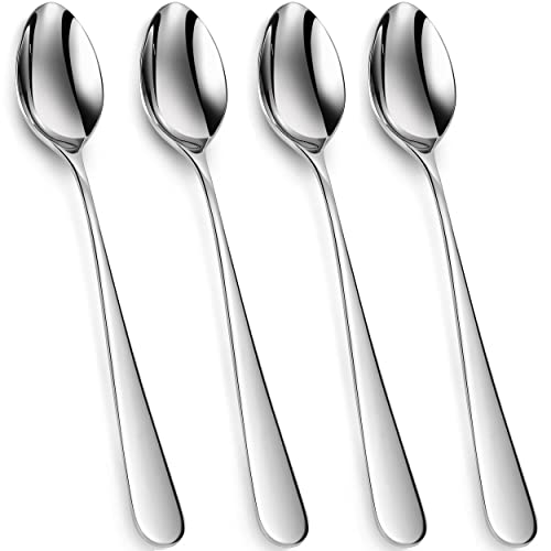 KEAWELL Premium Louise 4-Piece 7.5-Inch 18/10 Iced Tea Spoons (7.5 inch, 4) - size: 7.5 inch