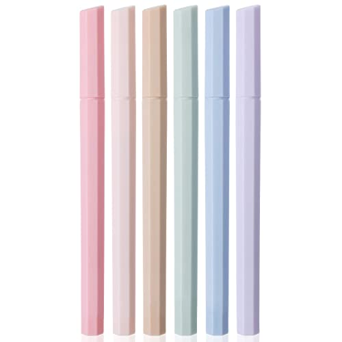 Mr. Pen- Aesthetic Highlighters No Bleed, 6 Pack, Pastel Colors, Chisel Tip - color: Muted Pastel, size: 6 Pack