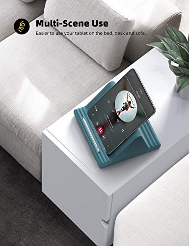 Lamicall Tablet Pillow Stand iPad Bed Soft Holder for Lap 6 Viewing Angles - color: Blackish Green
