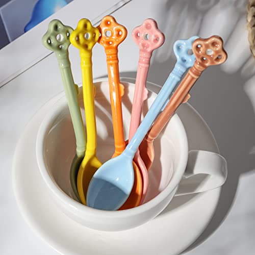 Coffee Spoons Ceramic Espresso Spoons set 6 Demitasse Spoons