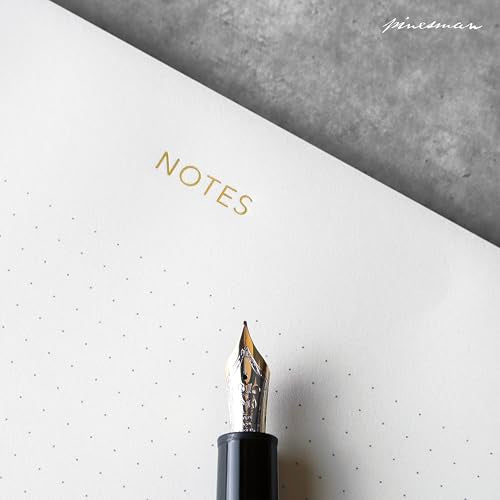 Pinesman Desk Notepad, Dotted, Gold Foil, 50 Tear-Off Sheets, 9.8 x 7.9 in