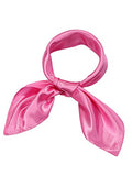SATINIOR Square Neck Scarf Women - color: Light Rosy, size: 23.6 x 23.6 inches